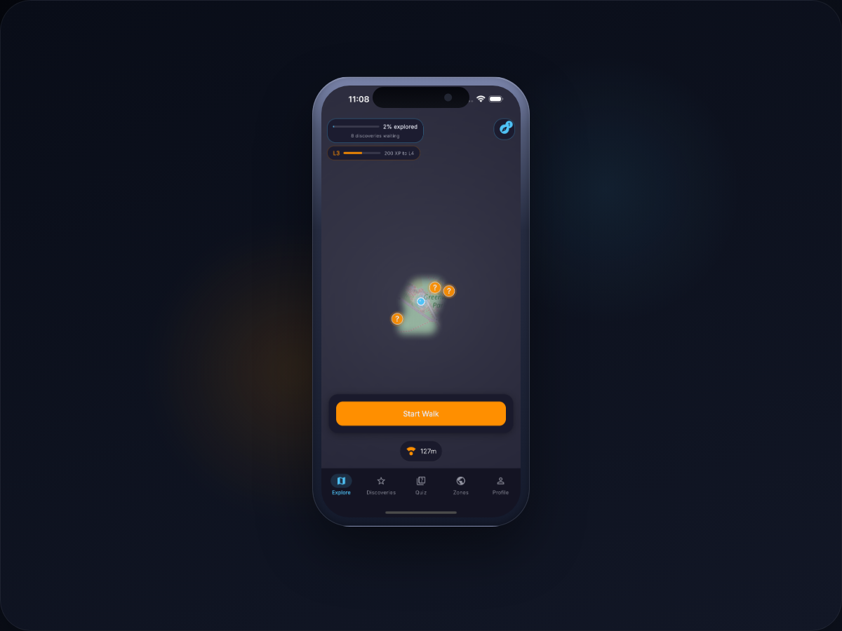 Dander exploration map screenshot