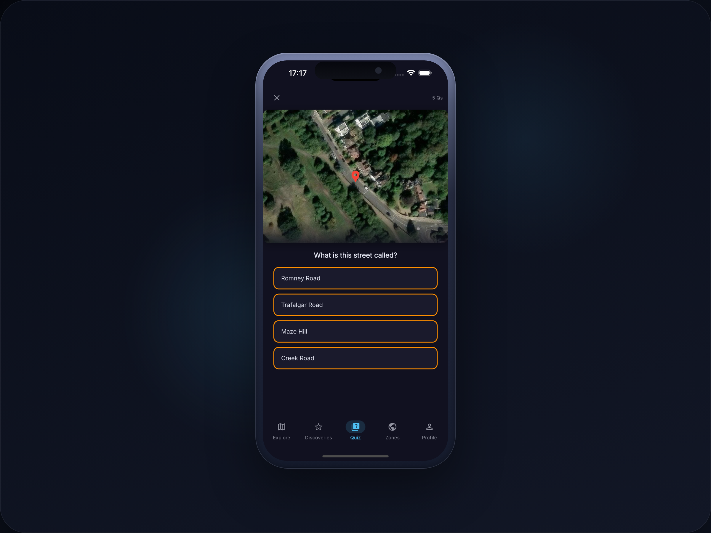 Dander quiz screen screenshot